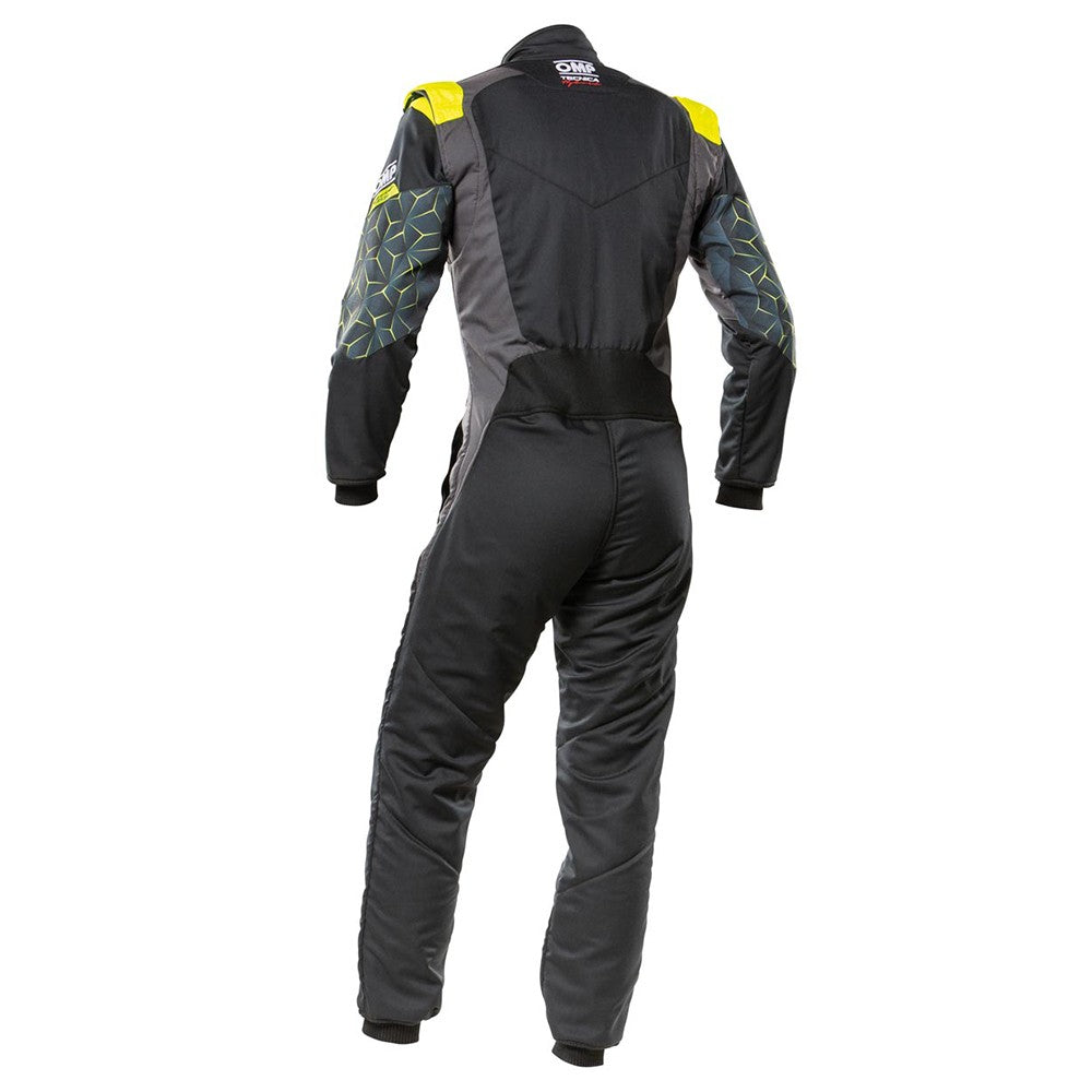 TECNICA HYBRID TRAJE RACING NEGRO/AMARILLO TALLA 56