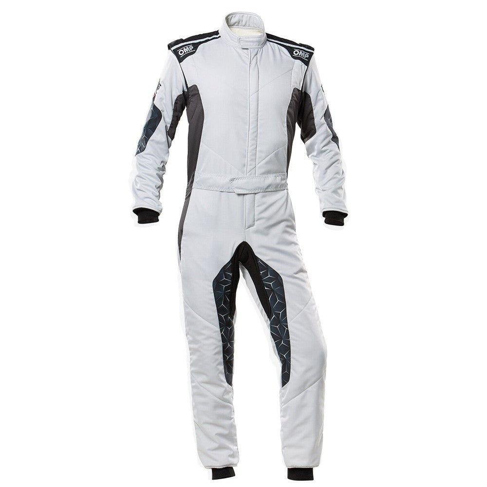 TRAJE DE CARRERAS TECNICA HYBRID FIA 8856-2018 GRIS/NEGRO TALLA 50