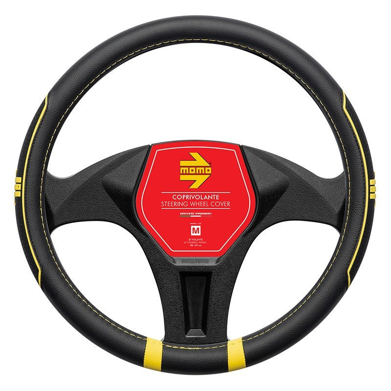FUNDA VOLANTE MOMO FAST BLACK-YELLOW M 38-39CM