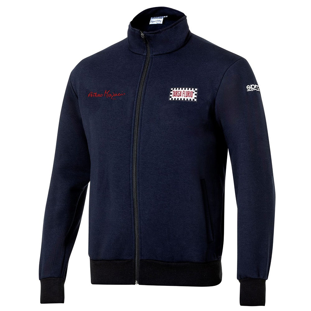 SUDADERA SPARCO CON CREMALLERA ARTURO MERZARIO TALLA XL AZUL MARINO