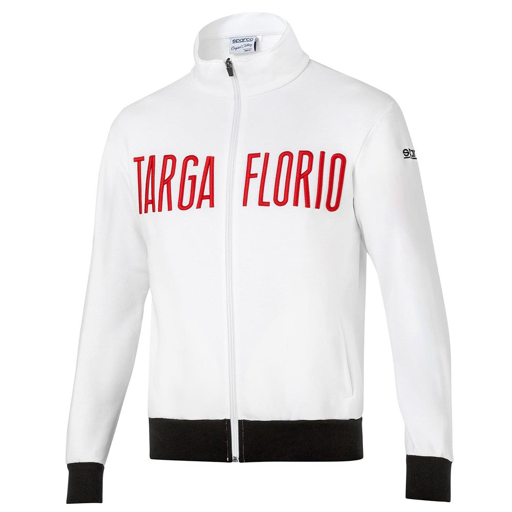 SUDADERA SPARCO CON CREMALLERA TARGA FLORIO TALLA XS BLANCA