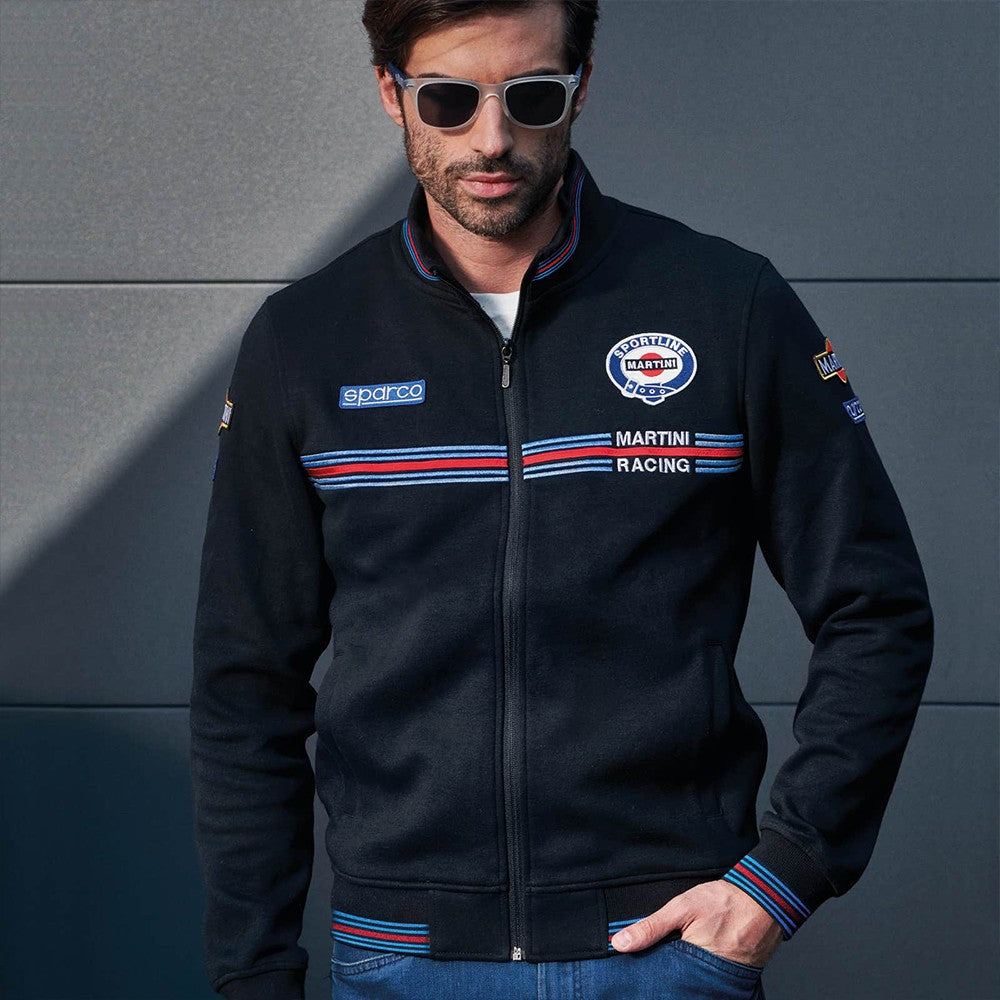 SUDADERA SPARCO MARTINI-R CON CREMALLERA MARTINI-R TALLA XXXL GRIS