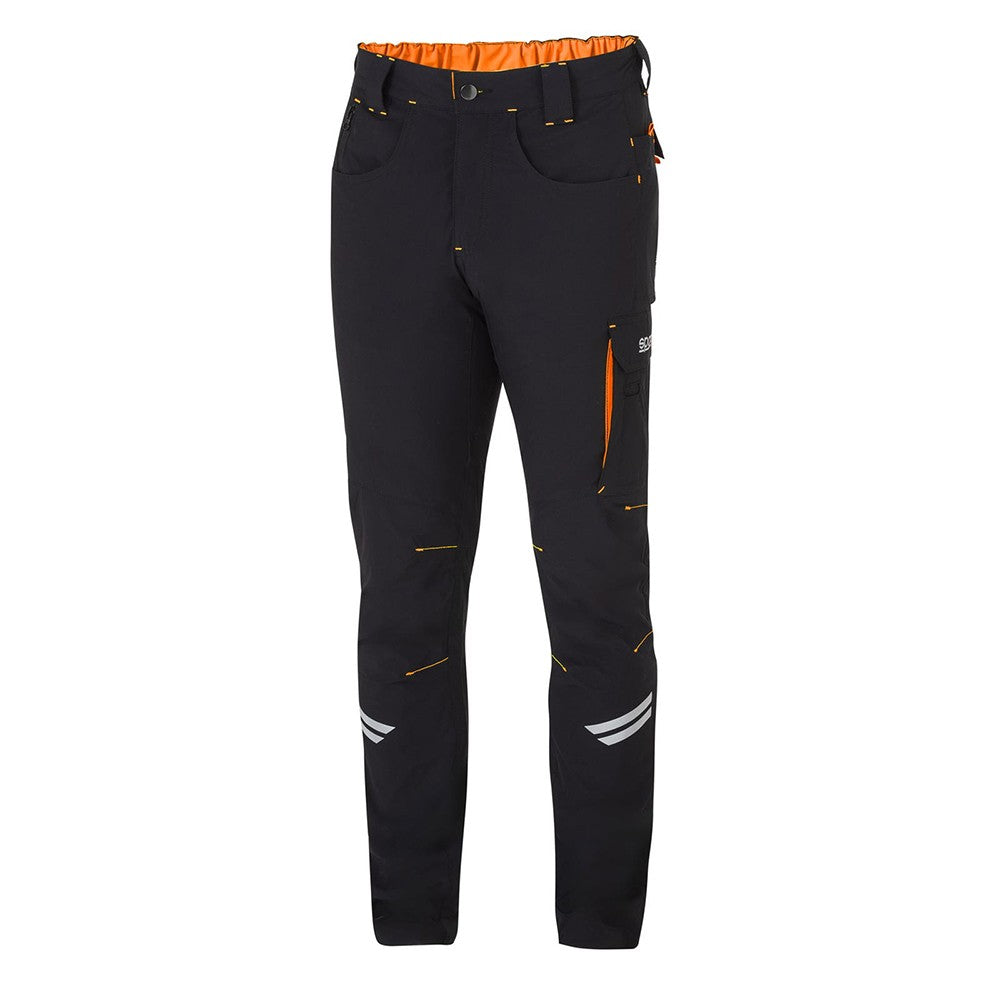 PANTALON SPARCO LIGHT TECH TALLA L NEGRO/NARANJA