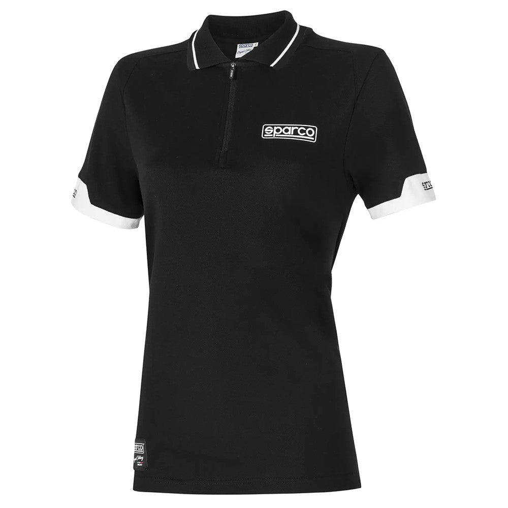 POLO SPARCO CON CREMALLERA PARA MUJER TALLA M NEGRO