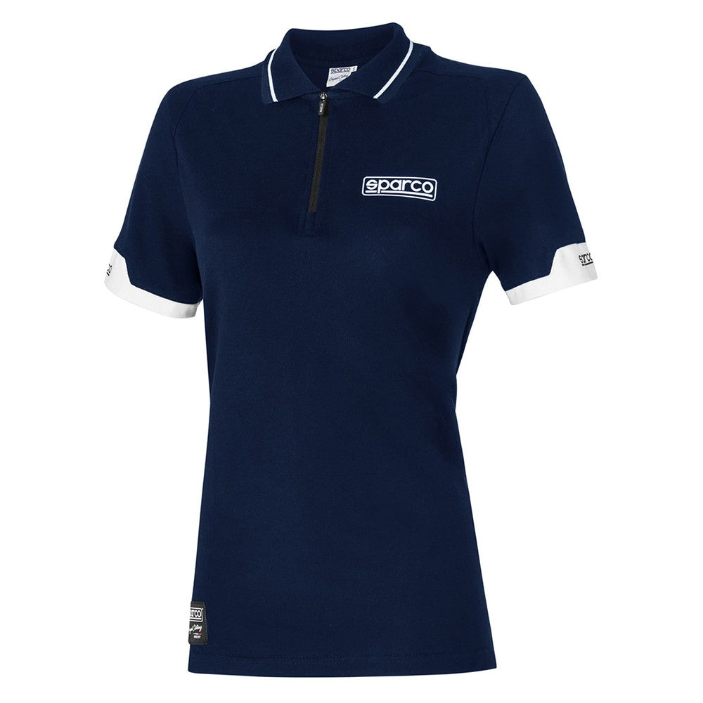 POLO SPARCO CON CREMALLERA PARA MUJER TALLA M AZUL MARINO