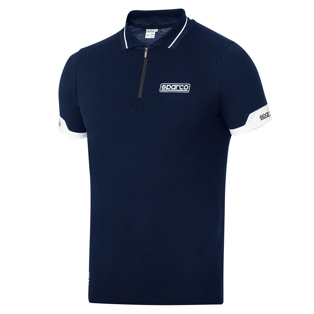 POLO SPARCO CON CREMALLERA TALLA XS AZUL MARINO