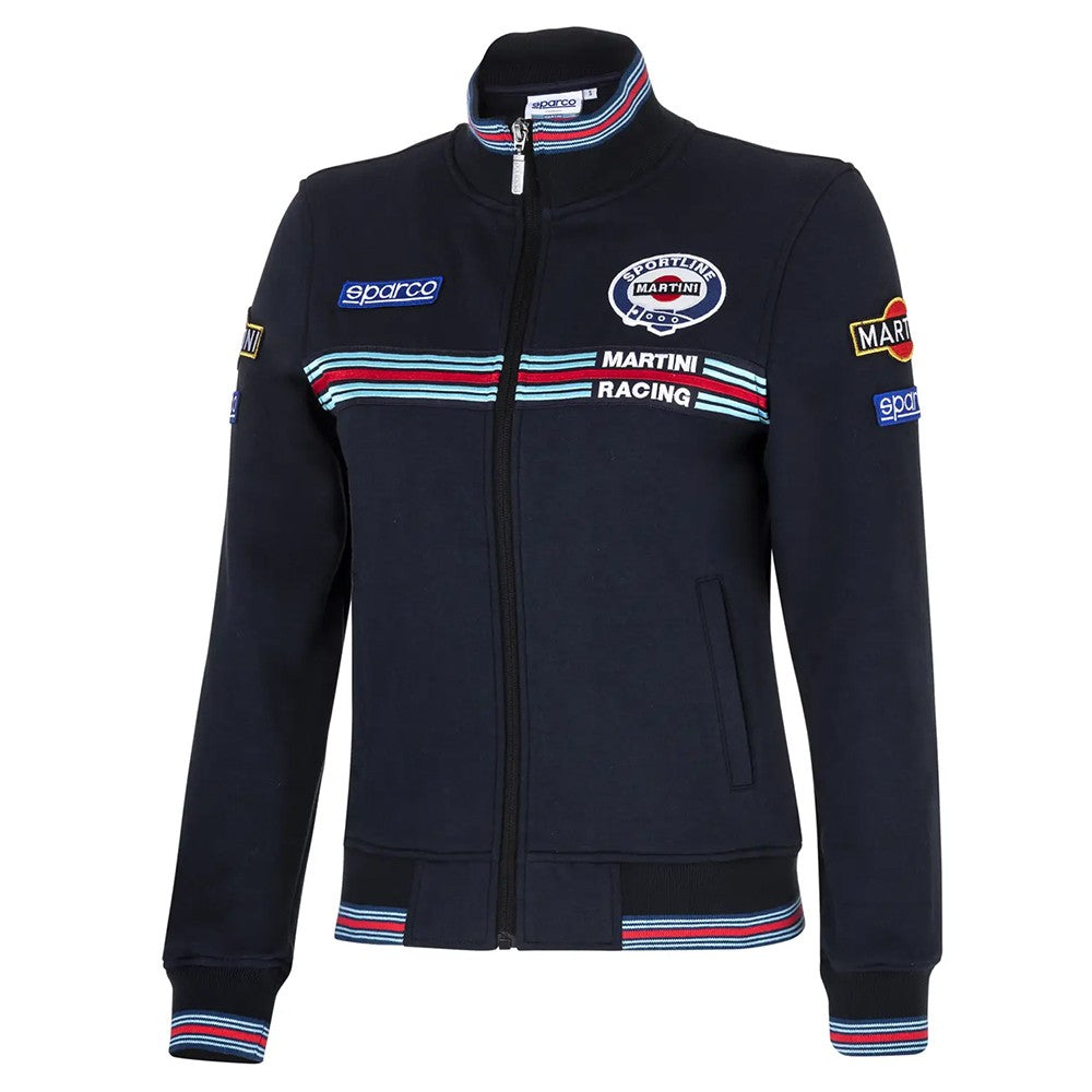 SUDADERA SPARCO CON CREMALLERA MARTINI-R MUJER TALLA S AZUL MARINO