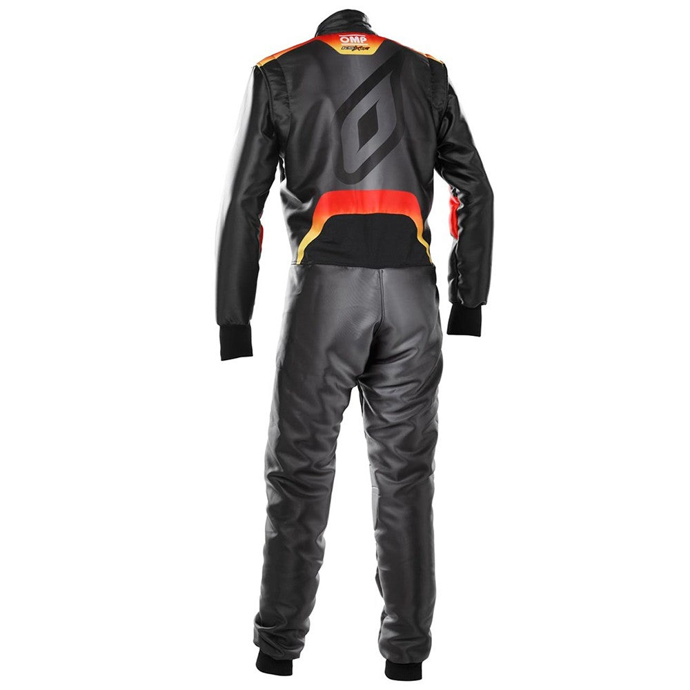 TRAJE DE CARRERAS KS ART X FIA 8877-2022 (PARA NIÑOS) NEGRO/AMARILLO/ROJO TALLA 160