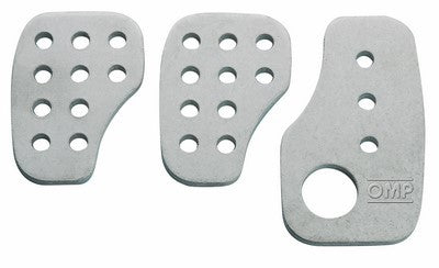 SET 3 RACING PEDALES PLATA
