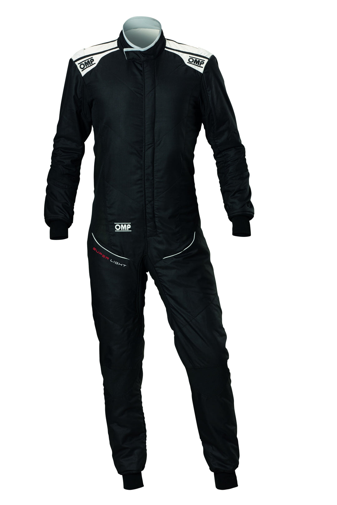 TRAJE DE CARRERAS OMP TECNICA SUPER LIGHT FIA 8856-2018 NEGRO / PLATA TALLA 52