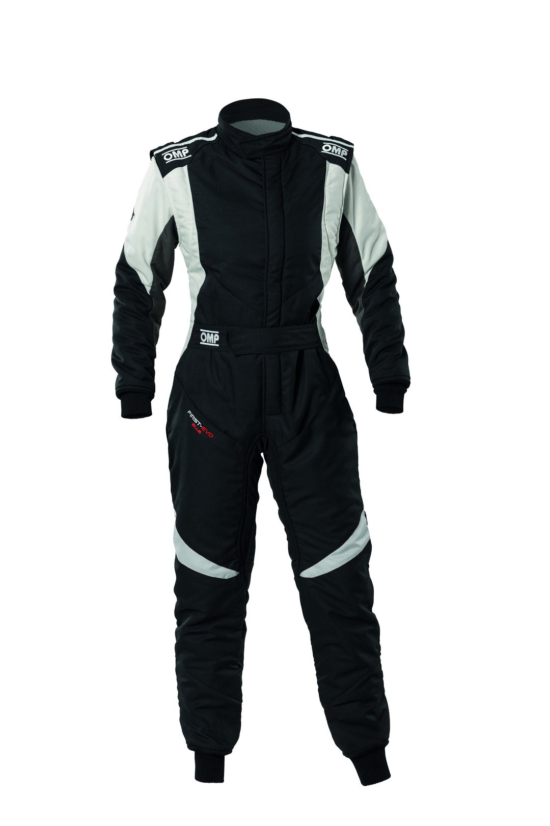 TRAJE DE CARRERAS OMP FIRST EVO ELLE MY2025 FIA 8856-2018 NEGRO / BLANCO TALLA 44
