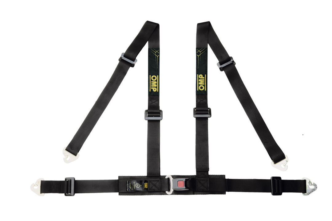 ARNES OMP ROAD 4 PUNTOS 2" SUJECCION MOSQUETON ECE 16-08 NEGRO