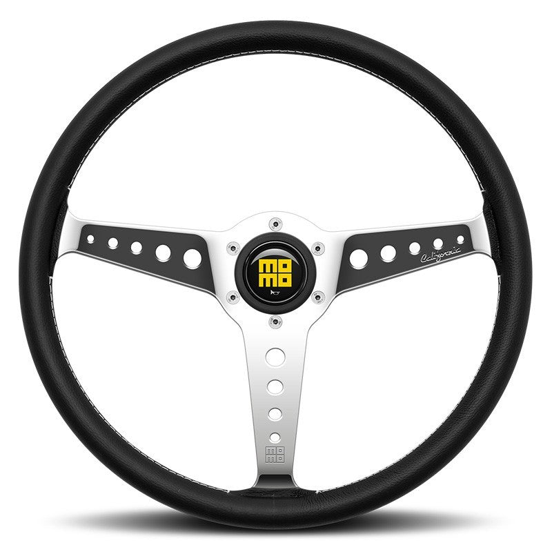VOLANTE MOMO CALIFORNIA 360 CUERO NEGRO