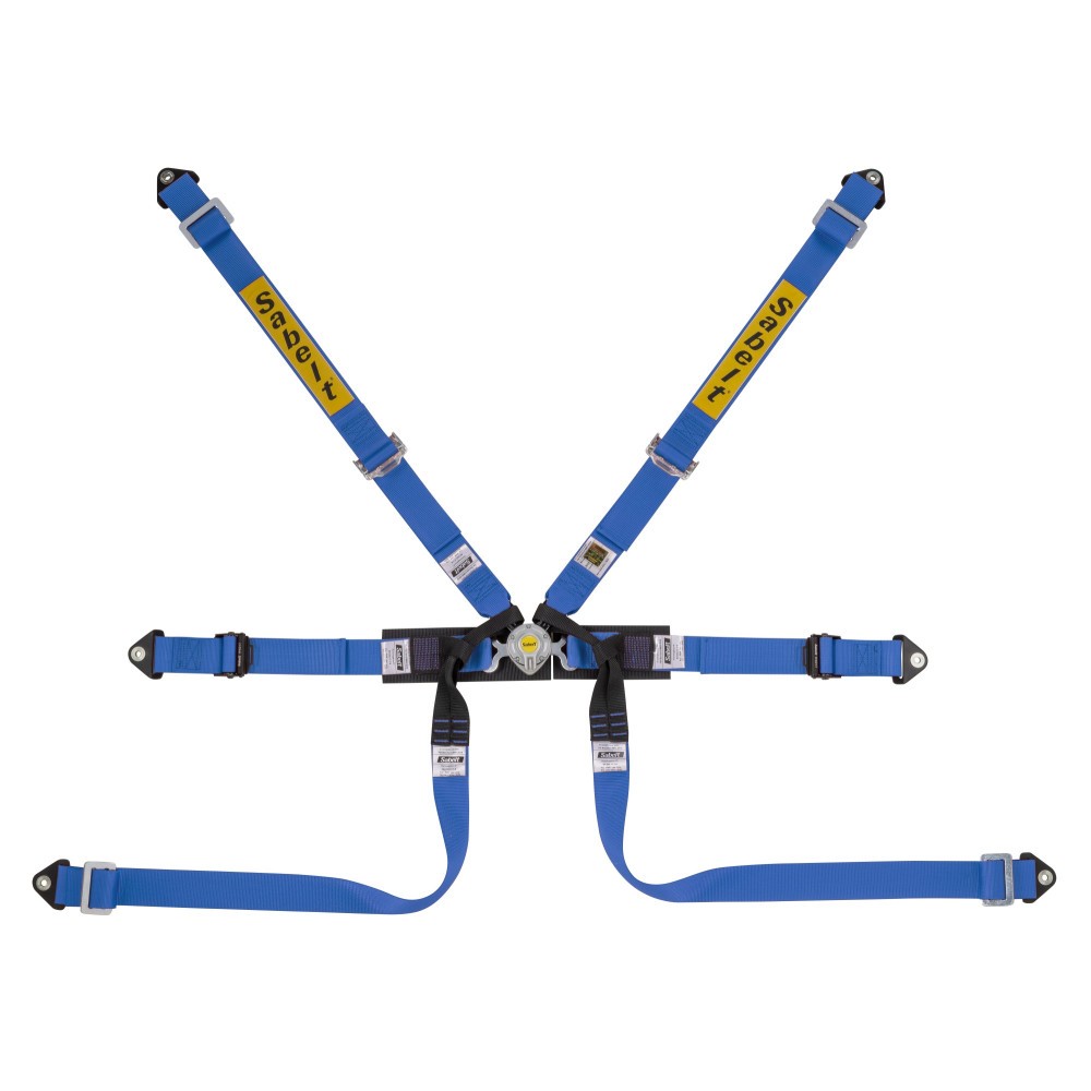 SABELT 6-PUNKT-GURT FORMEL STEEL FIA8853-2016 2" PULL-UP BLAU