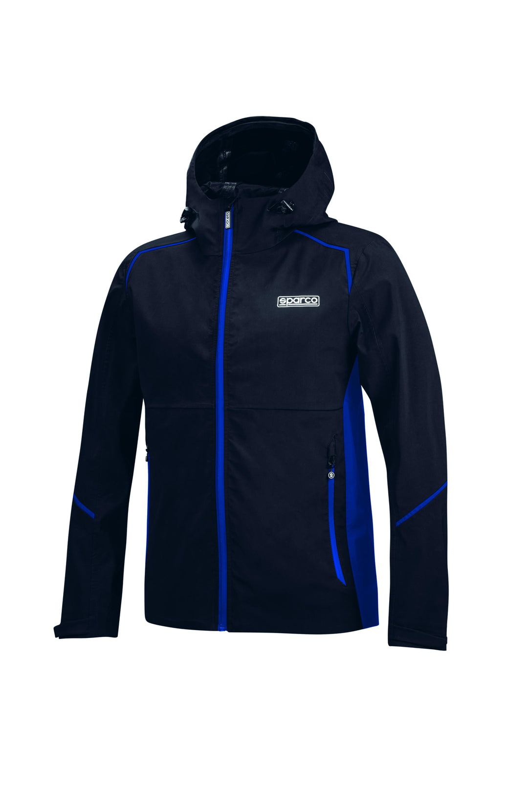 CHAQUETA SPARCO SHELL IMPERMEABLE BK/AZUL TALLA XL