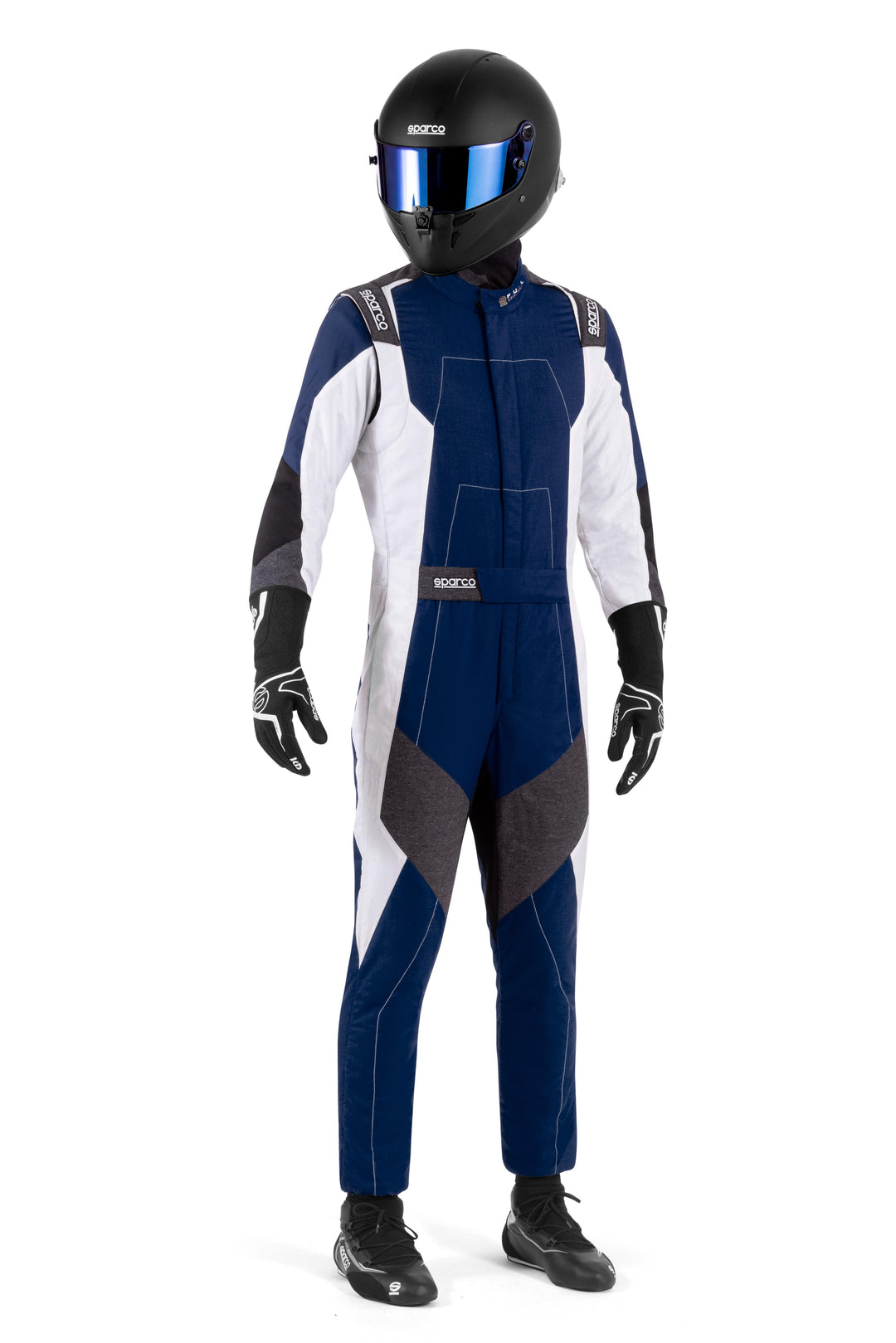 TRAJE DE CARRERAS SPARCO R580 X-LIGHT AZUL/BLANCO TALLA 50