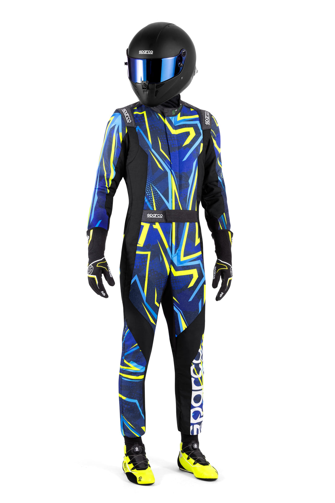 TRAJE DE CARRERAS SPARCO SPRINT PRO 2025 NEGRO/VERDE TALLA 66