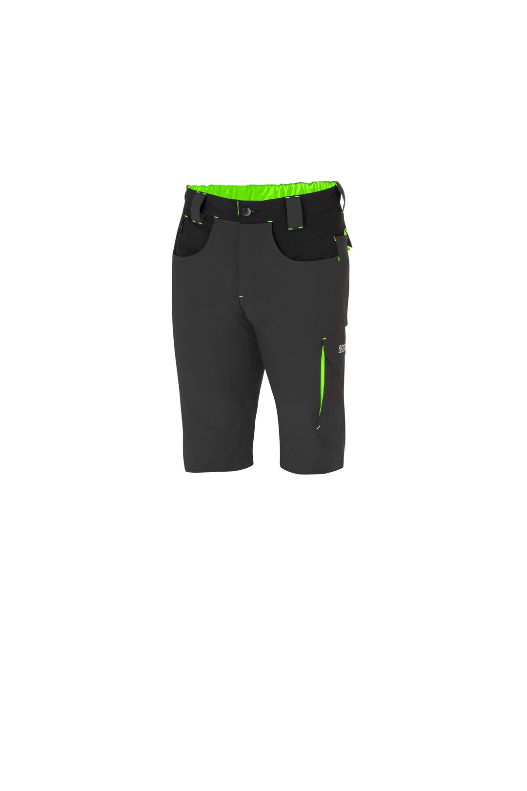 PANTALON SPARCO CORTO LIGHT TECH TALLA XXXL GRIS/AMARILLO