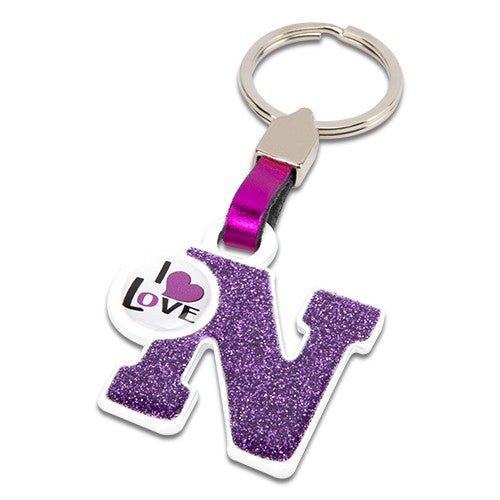 LLAVERO LETRA "N" ROSA (STOCK LAST )