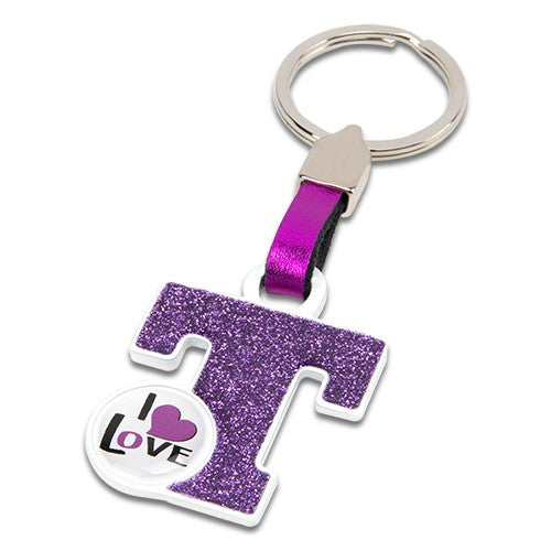 LLAVERO LETRA "T" ROSA (STOCK LAST )