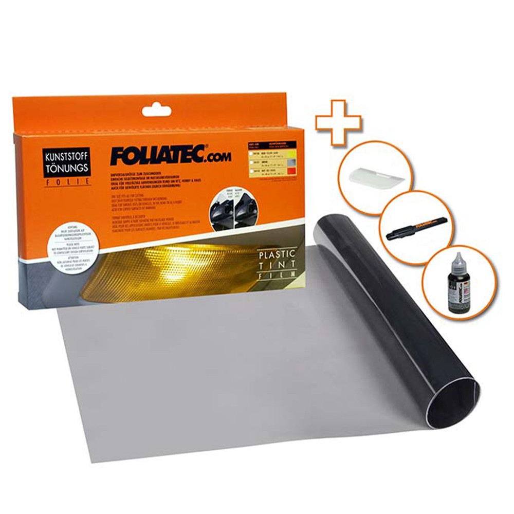 SMOKED TINTED PLASTIC FILM 1 PIECE 30 X 100 CM