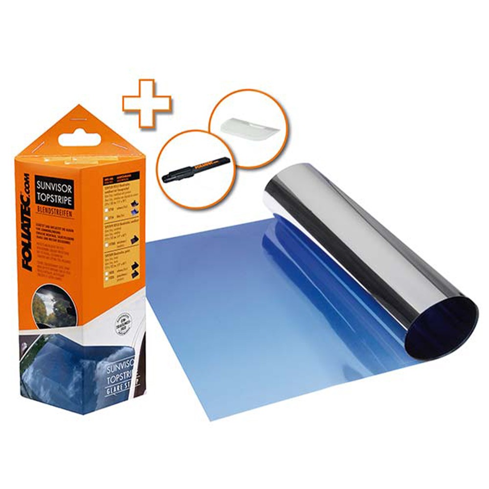 SUNVISOR TIRA ANTIDESLUMBRAMIENTO AZUL 19 X 150 CM