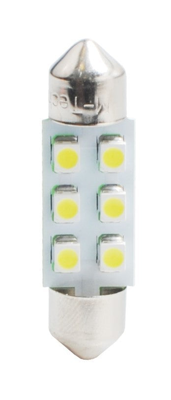 L028R - C5W 36MM 6XSMD3528 12V ROJA | 10 UDS