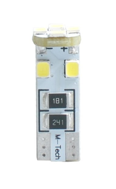 L312W - W5W 8XSMD3528 12V CANBUS BLANCO | 10 UDS