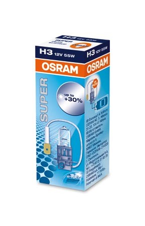 HALOGEN OSRAM SUPER 64150SUP PK22S 55W 12V H3 &