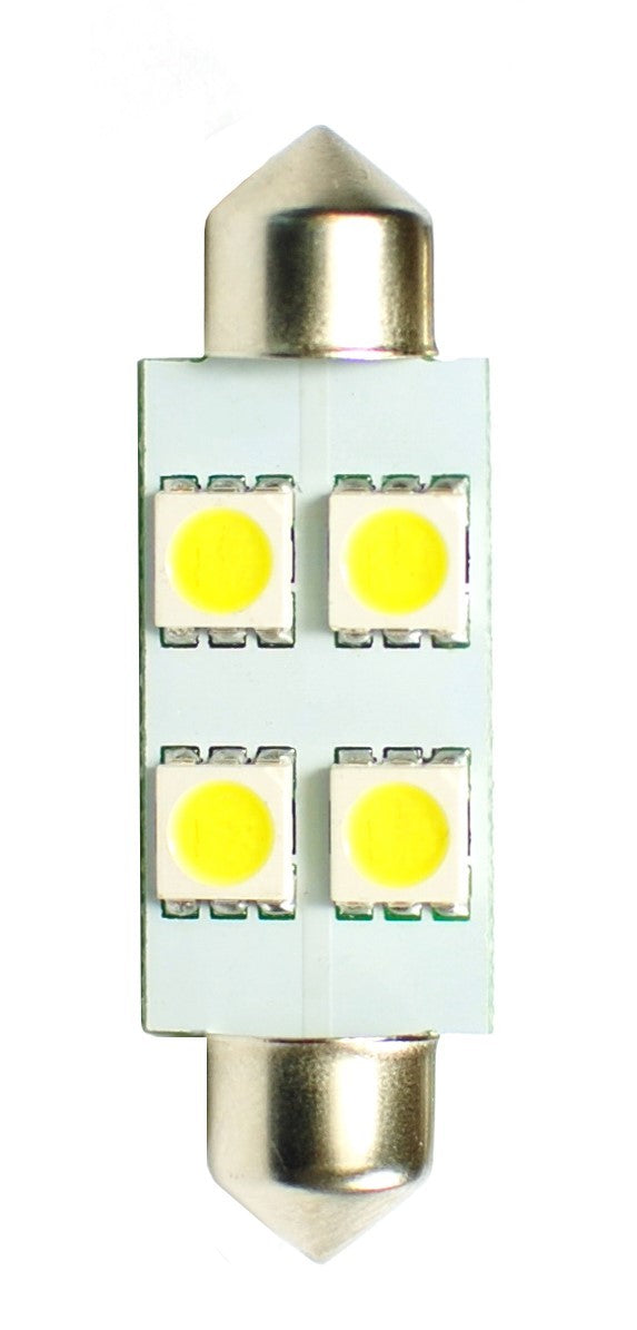 L072W - C5W 41MM 4XSMD5050 12V BLANCO | 10 UDS