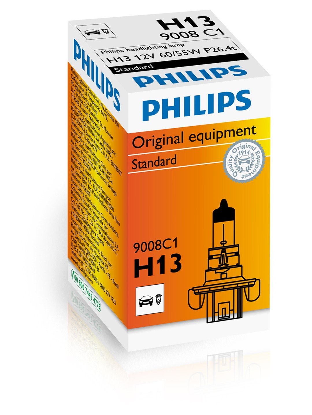 PHILIPS H13 12V60/55W P26,4T C1
