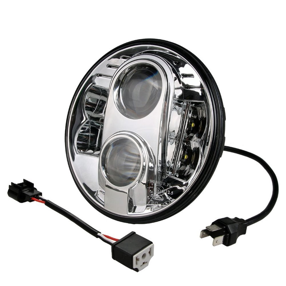 FARO DE CARRETERA LED - REDONDO 7\" 9-36V CROMADO
