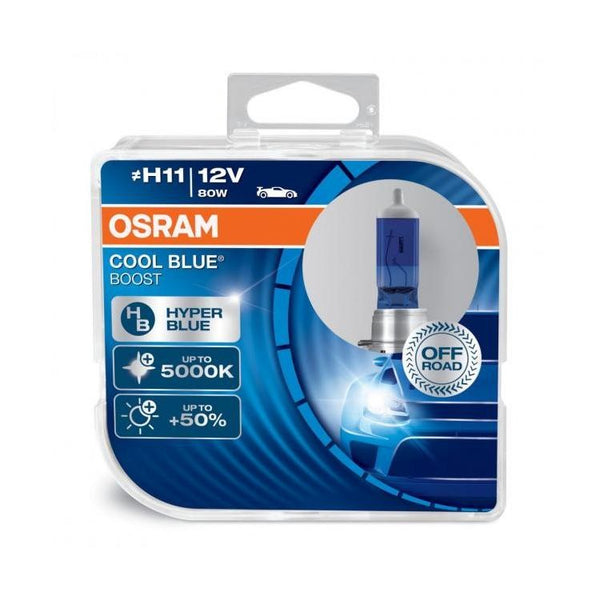 M-TECH HALOGEN OSRAM COOL BLUE BOOST H11 PGJ19-2 12V 75W