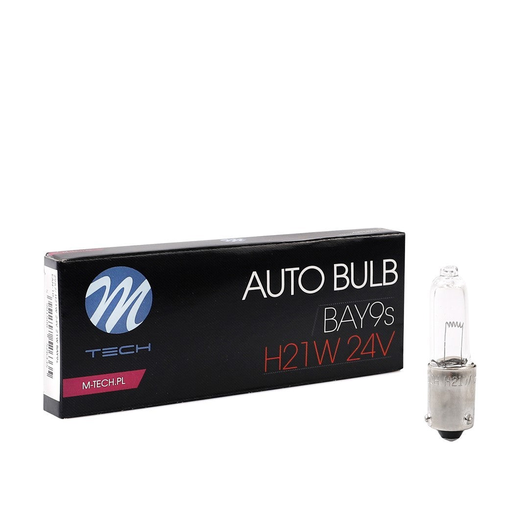 LÁMPARA M-TECH BAY9S 24V/21W H21W CLEAR | 10 UDS