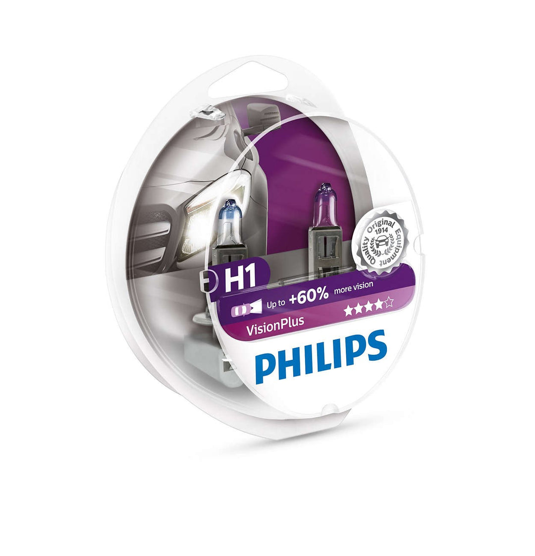 PHILIPS H1 VISIONPLUS 12V55W P14,5S S2