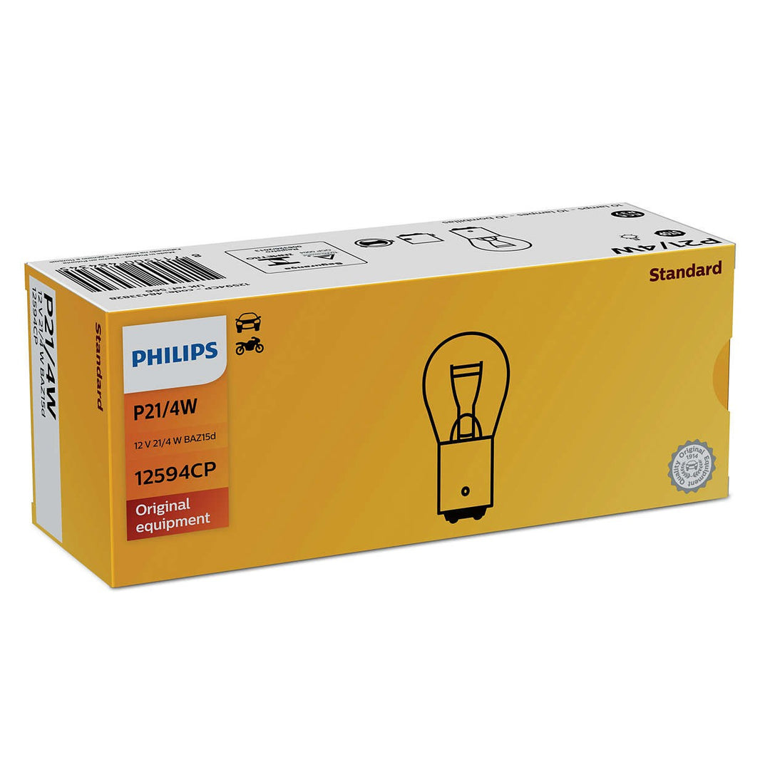 PHILIPS P21/4W 12V21/4W BAZ15D CP | 10 PCS