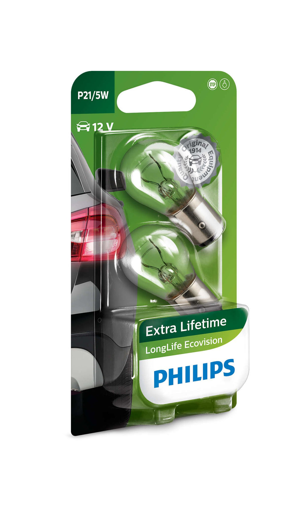 PHILIPS P21/5W LONGLIFE ECOVISION 12V41050 BAY15D B2