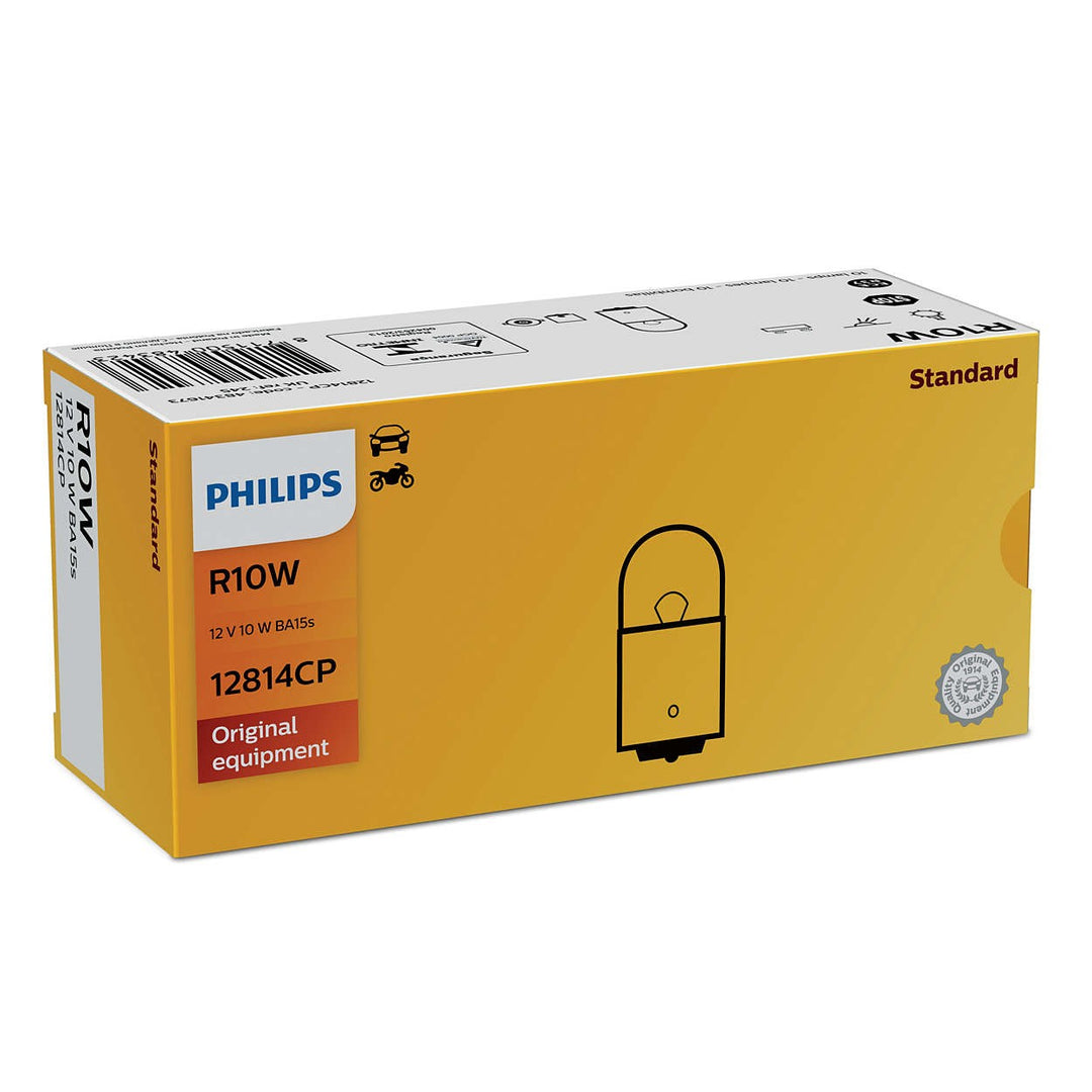 PHILIPS R10W 12V10 BA15S CP | 10 PCS