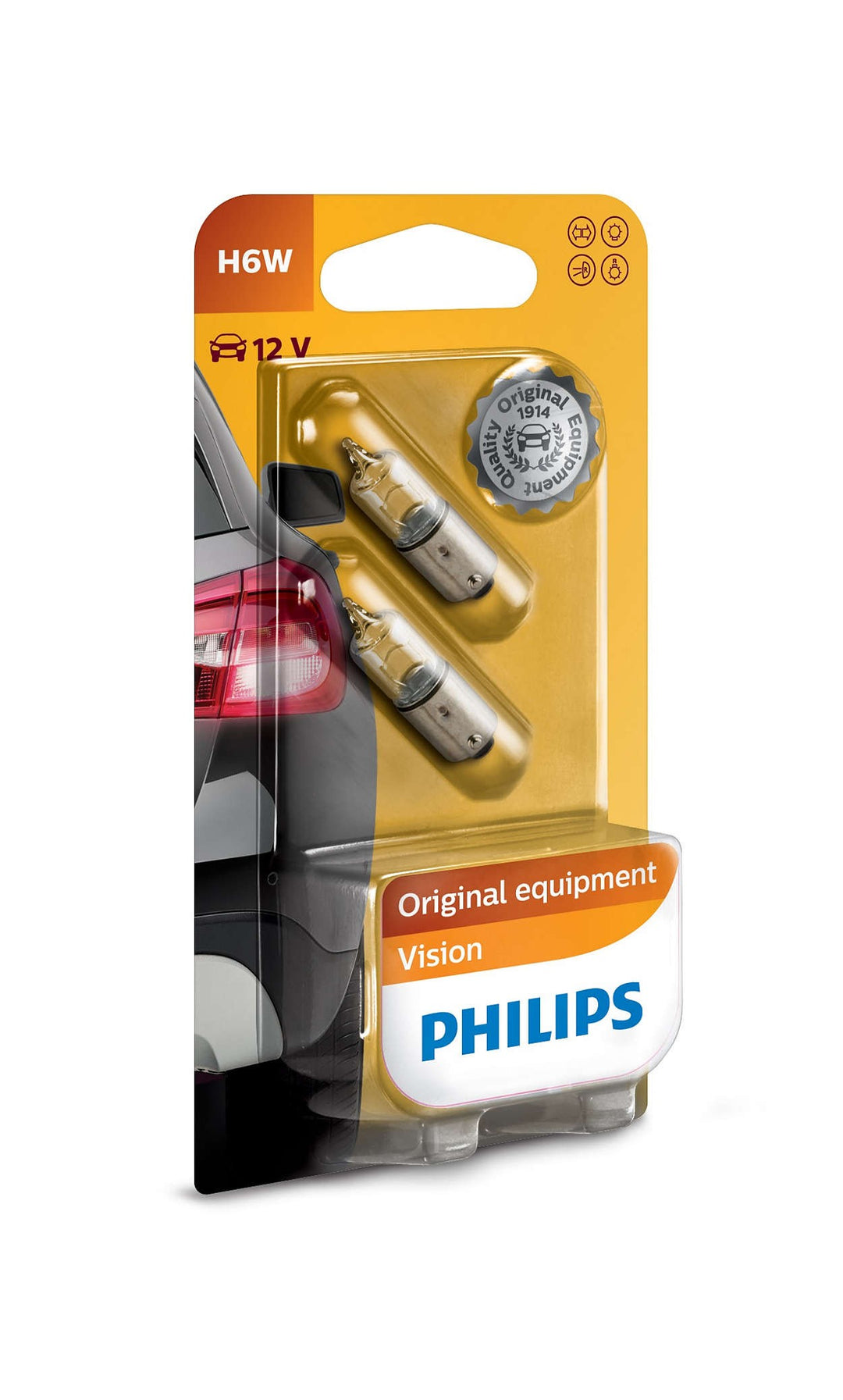 PHILIPS H6W 12V6W BAX9S B2