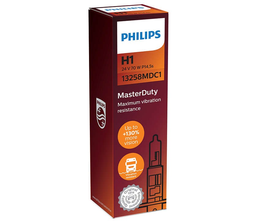 PHILIPS H1 MASTERDUTY 24V70W P14,5S C1
