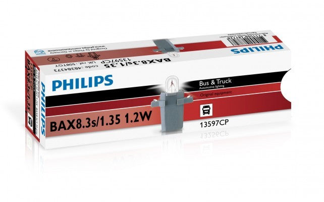 PHILIPS BAX 8,3S/1,35 GREY 24V1.2W BAX8,3S/1,35 GREY CP | 10 UDS