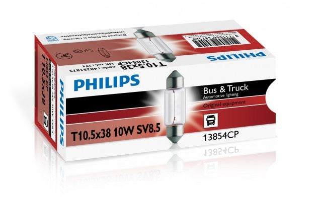 PHILIPS FESTOON T10,5X38 10W 24V10W SV8,5 CP | 10 UDS