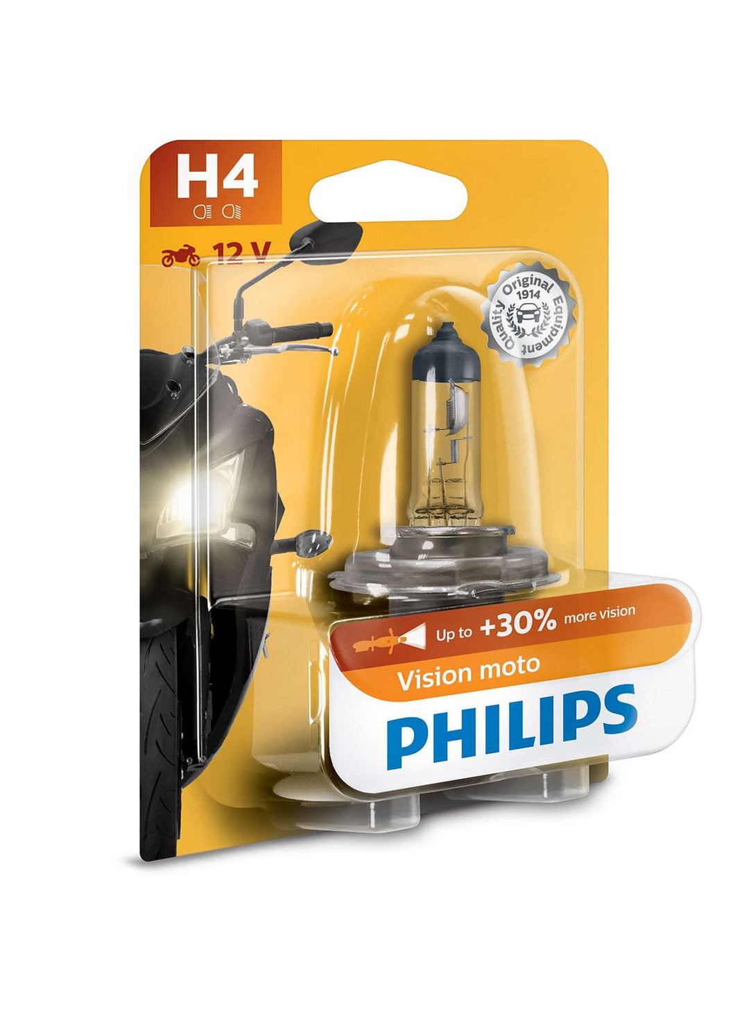 PHILIPS H4 VISION MOTO 12V60/55W P43T-38 BW