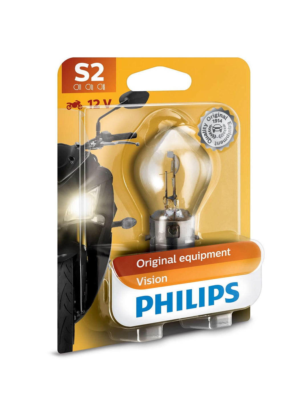 PHILIPS S2 12V35/35W BA20D BW