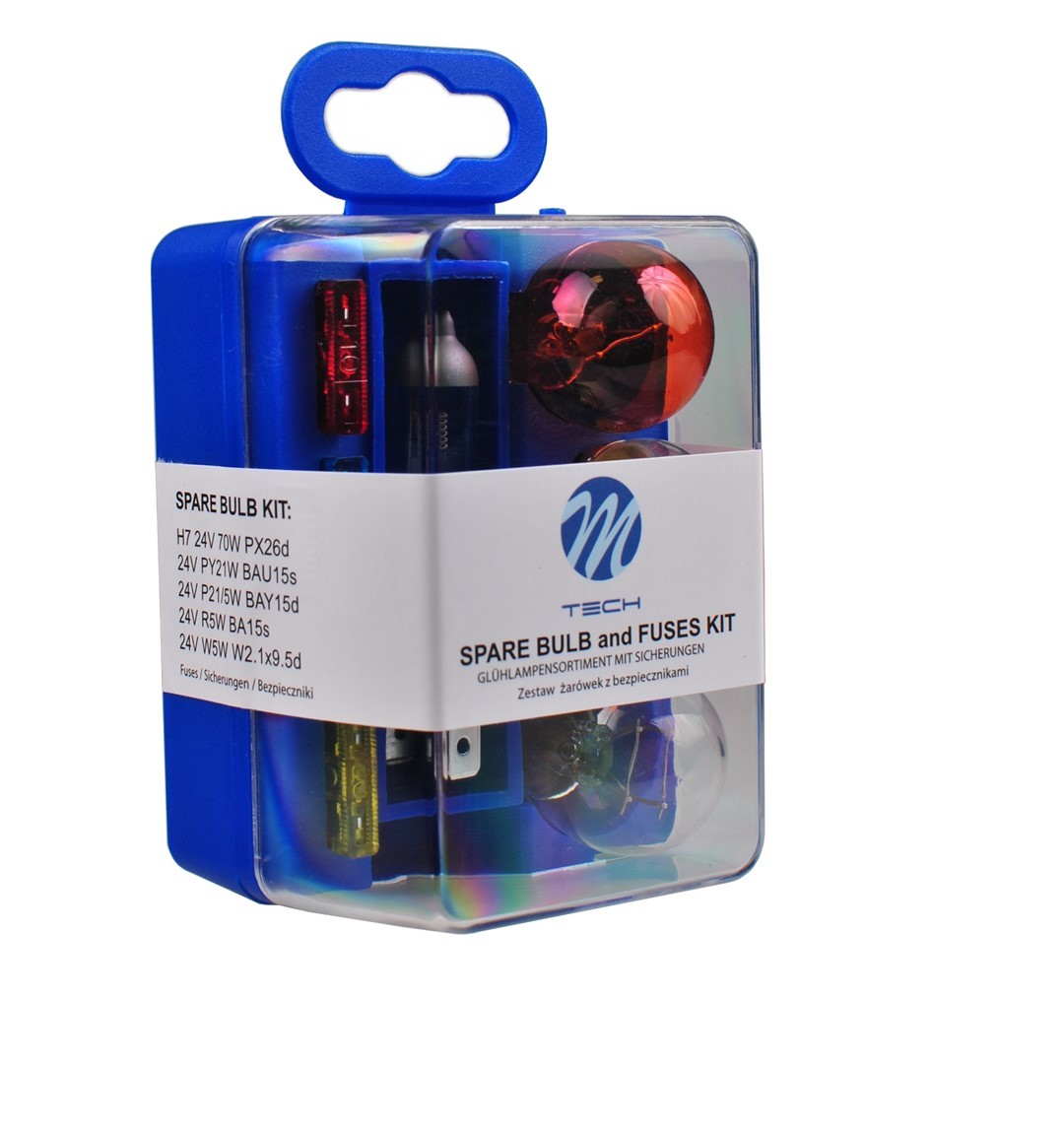 ESTUCHE DE LÁMPARAS M-TECH H7 24V