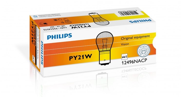 PHILIPS PY21W 12V21W BAU15S CP | 10 PCS