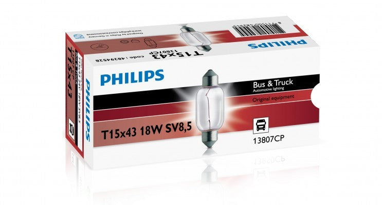 PHILIPS FESTOON T15X43 24V18W SV8,5 CP
