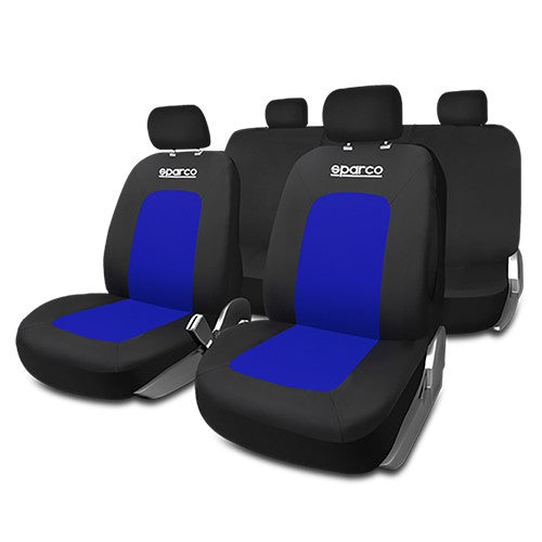 JUEGO FUNDAS SPORT NEGRO/AZUL CS6