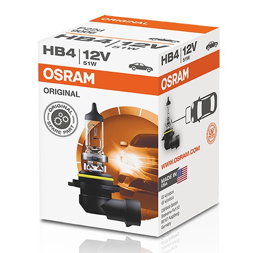 HALOGEN OSRAM P22D 9006 12V 51W HB4