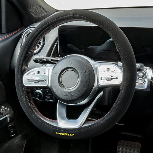 SCHWARZER ALCANTARA-LENKRADBEZUG SPORT GY CS